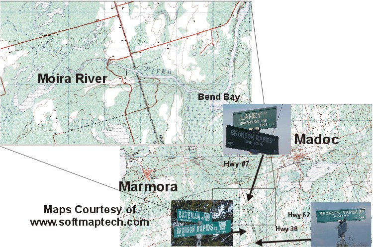Map directions to Bronson Rapids Map directions to Bronson Rapids