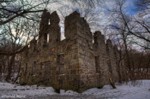 German Woolen Mill Ruins  Near Glen Morris, this mill was built by Alva and Sydney German in 1867. The old building is said to be haunted. This may be due to that drowning death of a young girl while it was a mill and the murder of a guest when it was a lodge.