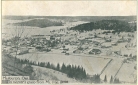 Most Haliburton postcards highlight summer views, but this one - with its rather dramatic caption - is a winter view, posted in 1908. Though there are many easily identifiable landmarks, it's that big open field, which now houses the arena, that really stands out! Most Haliburton postcards highlight summer views, but this one - with its rather dramatic caption - is a winter view, posted in 1908. Though there are many easily identifiable landmarks, it's that big open field, which now houses the arena, that really stands out!