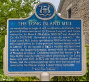 Watsons Mill Built in Manotick in 1860 by Moss Dickinson and Joseph Currier and operated as a gristmill.