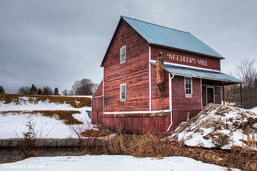 Needler’s Mill Found in the town of Millbrook, it is the top half of a mill that was moved here to replace one destroyed in a fire in 1909. Needler’s Mill Found in the town of Millbrook, it is the top half of a mill that was moved here to replace one destroyed in a fire in 1909.
