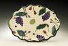 Oval Platter with Fruit pattern