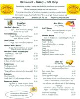 Menu posted April 04, 2011