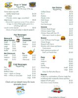 Menu posted April 04, 2011